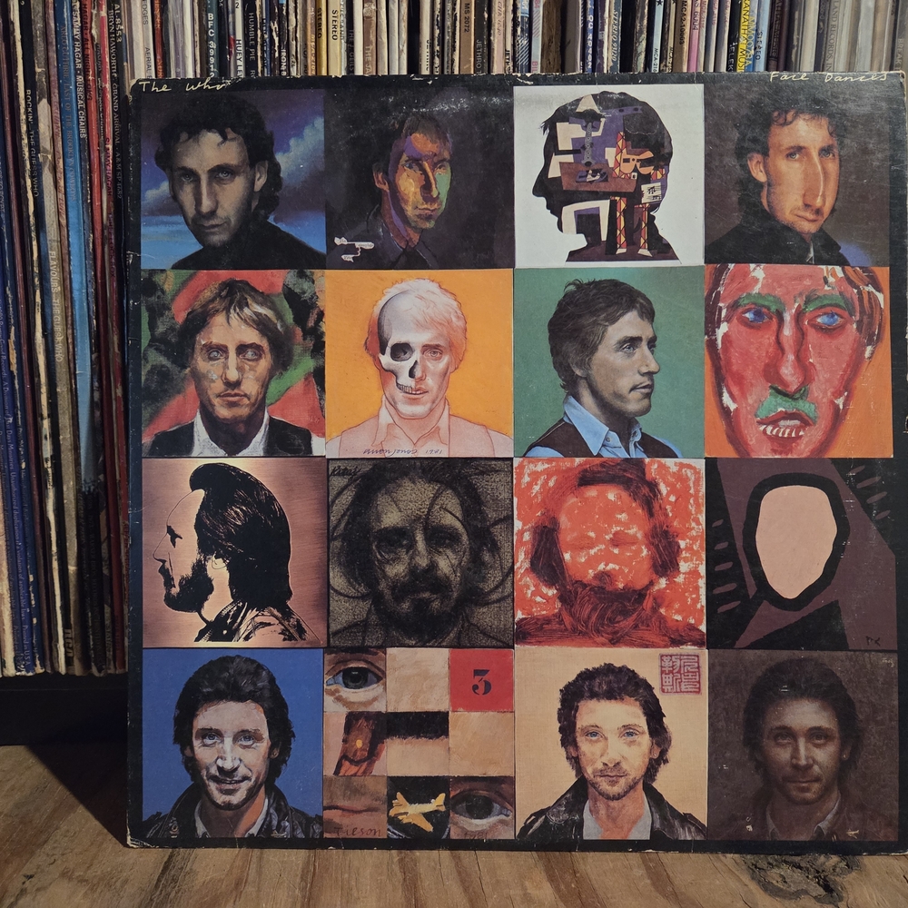 The Who 'face dances' with poster! vintage vinyl